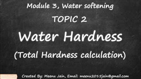 youtube water hardness test|how is water hardness calculated.